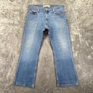 Levi's 527 Low Boot Cut Men's Jeans 36x30 Light Blue Denim